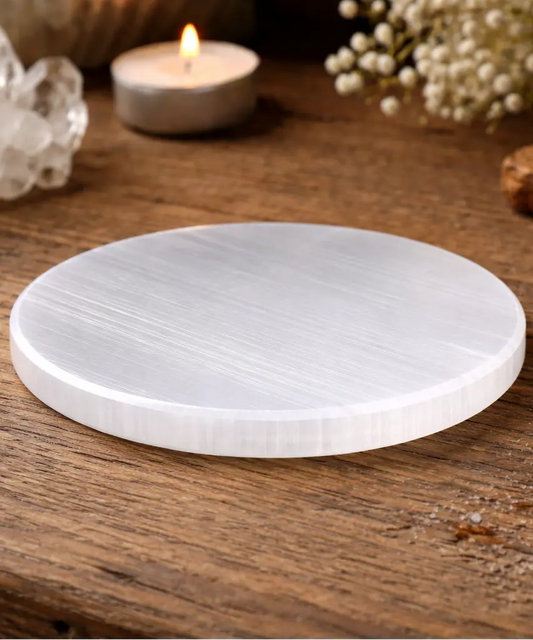 SELENITE PLATE - OMNIVERSE INDIA