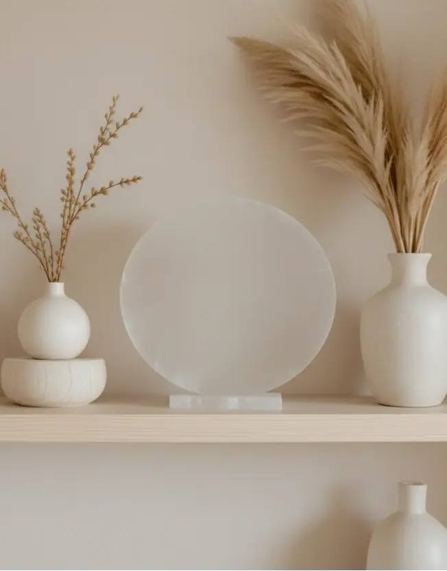 SELENITE PLATE - OMNIVERSE INDIA